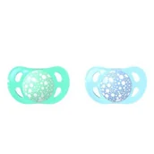 Smoczki uspokajające - Twistshake Smoczek uspokajający, Niebieski, Zielony, 0-6 m-ca - miniaturka - grafika 1