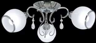 ELEM Lampa sufitowa mosiężna oprawa i kryształki 8875/3 21QG z serii NINA - Lampy sufitowe - miniaturka - grafika 2