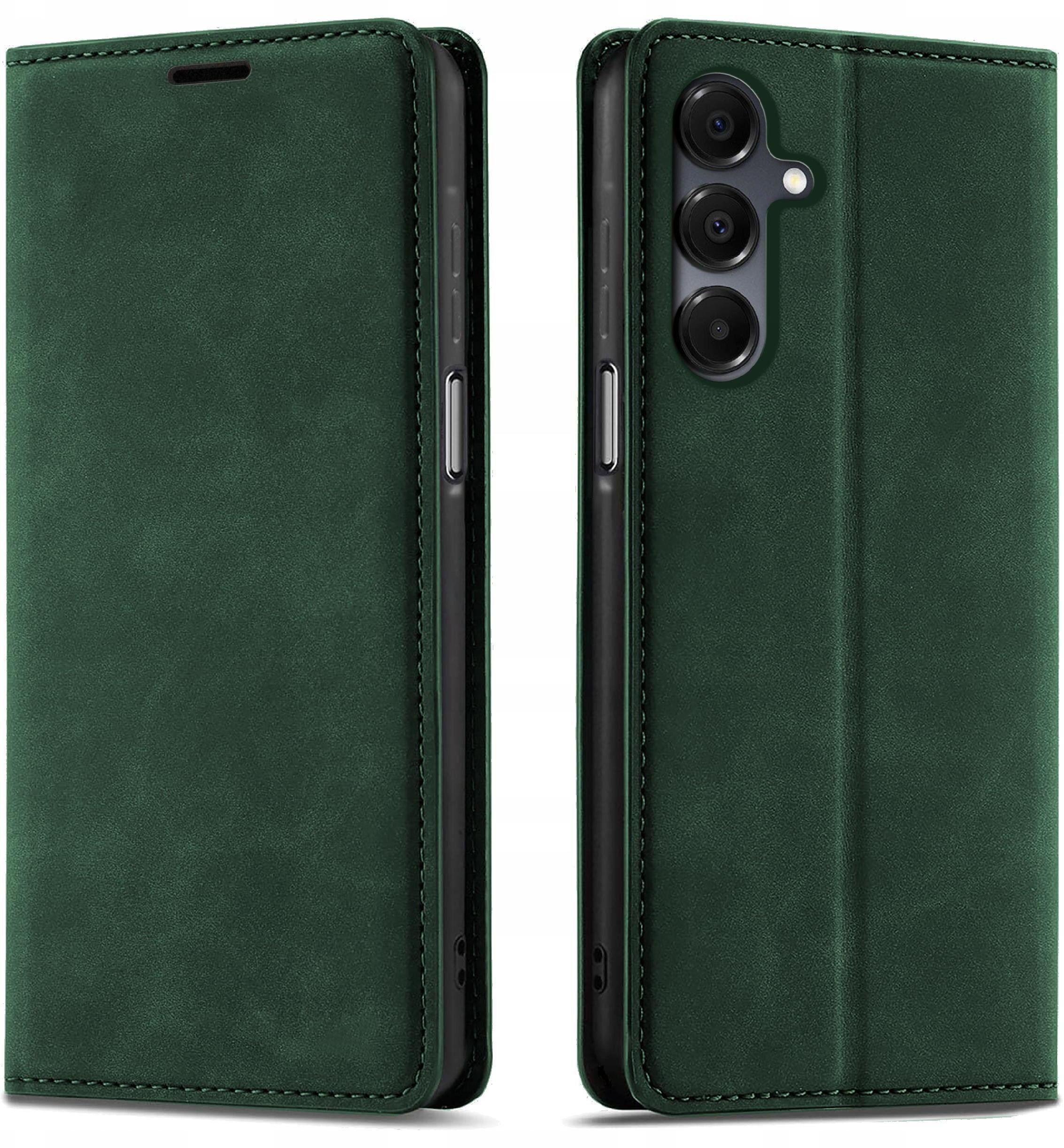 krainaGSM Etui Z Klapką Do Samsung A16 5G Zamykane Magnetyczne Skórzane +Szkło