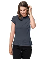Koszulki i topy damskie - Jack Wolfskin T-shirt damski Tasman, niebieski (Ombre Blue), S - miniaturka - grafika 1
