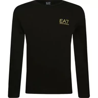 Koszulki dla chłopców - EA7 Longsleeve | Regular Fit - miniaturka - grafika 1
