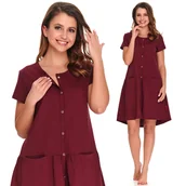 Piżamy ciążowe - Koszula do karmienia rozpinana DOCTOR NAP 9445 L - miniaturka - grafika 1