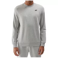 Bluzy sportowe męskie - Męska bluza 4F Sweatshirt M1181 Rozmiar: L / Kolor: jasnoszary - miniaturka - grafika 1
