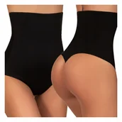 Majtki damskie - Wyszczuplające majtki STRINGI modelujące BRZUCH wysoki stan KORYGUJĄCE - miniaturka - grafika 1