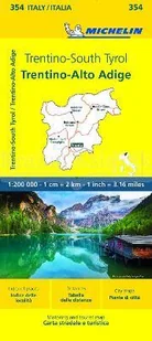 Michelin Trentino - Südtirol: Straßen- und Tourismuskarte 1:200.000: 354 - Pozostałe książki - miniaturka - grafika 1