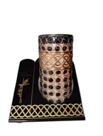 Lampiony i znicze - ZNICZ SOLAR VIP ZŁOTO-CZARNY ILUMINI - miniaturka - grafika 1