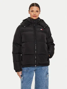 Tommy Jeans Kurtka puchowa Alaska DW0DW18610 Czarny Regular Fit - Kurtki damskie - miniaturka - grafika 1