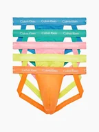 Majtki męskie - CALVIN KLEIN MĘSKIE SLIPY 5 PACK KOLOROWE BAWEŁNIANE JOCKSTRAP M TIA - miniaturka - grafika 1