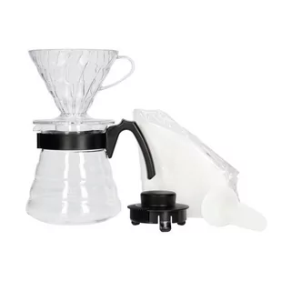 Hario Zestaw do zaparzania kawy DRIPPER AND POT WHITE V60 - Zaparzacze i kawiarki - miniaturka - grafika 4