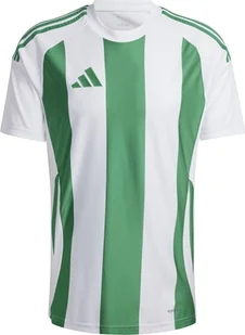 Adidas Koszulka męska adidas Striped 24 Jersey biało-zielona IW2148 L - Koszulki męskie - miniaturka - grafika 1
