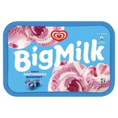 Lody i desery lodowe - Big Milk Lody o smaku śmietankowo-jagodowym 900 ml - miniaturka - grafika 1