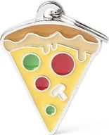 Odblaski i adresówki - Zawieszka Adresówka Identyfikator z grawerem dla psa i kota pizza - miniaturka - grafika 1