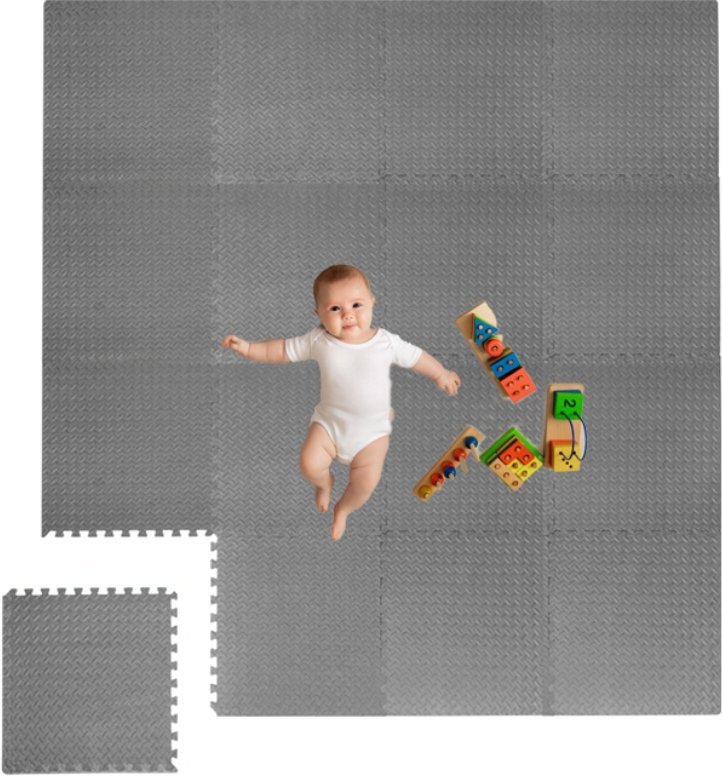 Piankowe puzzle niemowlaka na podłogę DUŻA mata gruba niemowlęca 2,4x2,4m