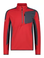 Odzież trekkingowa męska - CMP Bluza polarowa w kolorze czerwonym - miniaturka - grafika 1