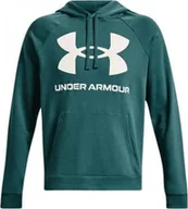 Bluzy męskie - Under Armour Bluza męska Under Armour Rival Fleece Big Logo HD zielona 1357093 722 S - miniaturka - grafika 1