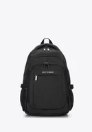 Plecaki - Męski plecak na laptopa 15,6” do samolotu czarny - miniaturka - grafika 1