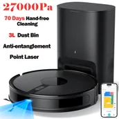 Roboty sprzątające - TEMU Lubluelu B40 Plus Robot Odkurzający i Mop w Jednym Moc ssania 27000Pa, Samoopróżnianie, Ultra-cienkie Ciało 3.93 cala, Rozwiązanie 3w1 do - miniaturka - grafika 1