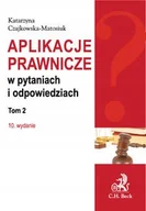 Prawo - Aplikacje prawnicze w pytaniach i odpowiedziach. Tom 2 - miniaturka - grafika 1