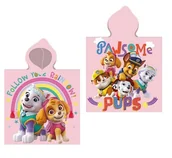 Okrycia kąpielowe dla dzieci - Ręcznik plażowy dziecięcy poncho 55x110 Psi patrol girl - miniaturka - grafika 1