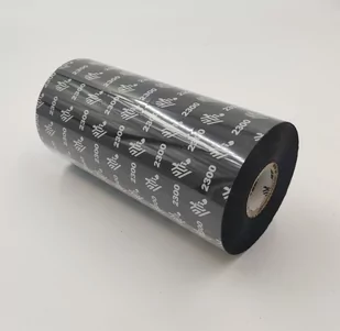 Zebra Taśma termotransferowa 156mm x 450mb woskowa 02300BK15645-BCM4 - Folie termotransferowe do faksów - miniaturka - grafika 1