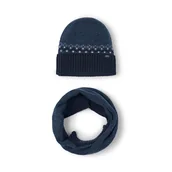 Czapki dla dzieci - Komplet czapka i komin Mayoral 10069 Granatowy - miniaturka - grafika 1