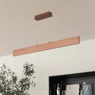 Lampy sufitowe - Lampa wisząca LED Lindby Tinkodara, jadalnia brązowa - miniaturka - grafika 1