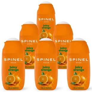 6x SYROP SPINEL SODA JUICY ORANGE POMARAŃCZ DO SATURATORA KONCENTRAT DO 10L - Syropy i koncentraty owocowe - miniaturka - grafika 1