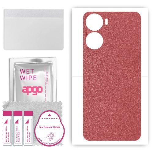 folia naklejka skórka strukturalna na TYŁ do ZTE Ivy - Różowy Pastel Matowy - apgo SKINS