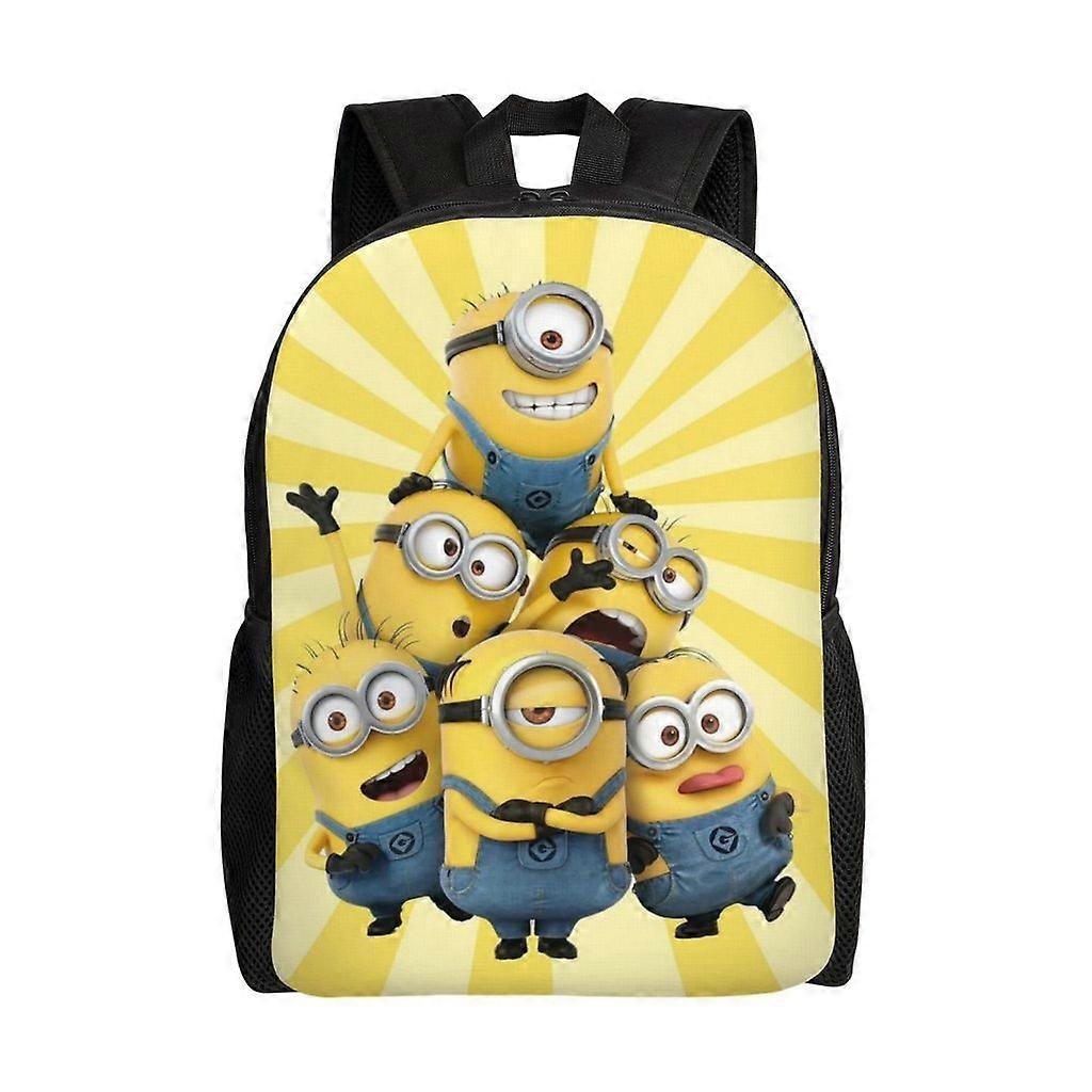 Minionki Lekki plecak Outdoor Travel Dzieci Druk o dużej pojemności Tornister studencki Casual Torba na ramię-hjka4776
