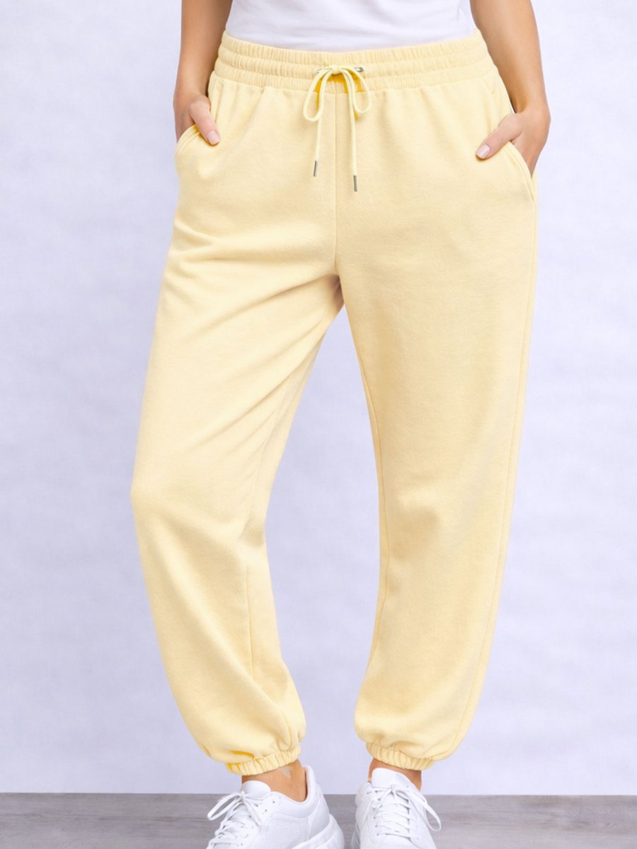 Spodnie dresowe XL miodowy