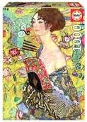 Puzzle - Educa, Puzzle, Dama z wachlarzem, Gustav Klimt, 1000 el. - miniaturka - grafika 1