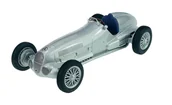 Samochody i pojazdy dla dzieci - WELLY 1937 MERCEDES-BENZ W125 SREBRNY 1:24 SAMOCHÓD NOWY METALOWY MODEL - miniaturka - grafika 1