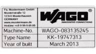 Inne akcesoria elektryczne - Wago Etykieta samoprzylepna z poliestru o wymiarach 44x99mm srebrna 210-804 210-804 - miniaturka - grafika 1