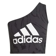 Koszulki i topy damskie - adidas Damski tank top, czarny (Kohle), S - miniaturka - grafika 1