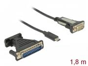 Kable komputerowe i do monitorów - Delock Adapter USB Typ-C RS-232 DB9 - miniaturka - grafika 1