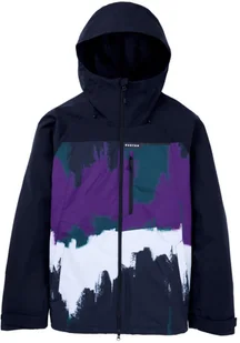 kurtka zimowa męska BURTON LODGEPOLE JACKET True Black/Forest Chalk - Kurtki męskie - miniaturka - grafika 1