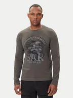 Koszulki męskie - Aeronautica Militare Longsleeve 252TS2485UJ00708 Szary Regular Fit - miniaturka - grafika 1