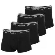 Majtki męskie - Bielizna męska Reebok C82711 TRUNK OVETT 4PK Czarna - miniaturka - grafika 1