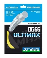 Badminton - Naciąg Do Badmintona Yonex Bg 66 Ultimax Żółty 10 M - miniaturka - grafika 1