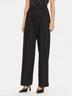 Guess Spodnie materiałowe W5RB68 WGXM2 Czarny Regular Fit - Spodnie damskie - miniaturka - grafika 1