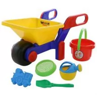 Zabawki i gry sportowe - Wader Quality Toys WADER QT Taczka + zestaw do piaskownicy 41838 - miniaturka - grafika 1