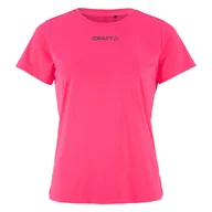 Koszulki i topy damskie - Damska Koszulka z krótkim rękawem CRAFT CORE ESSENCE SS TEE 2 W 1915291-738000 – Różowy - miniaturka - grafika 1