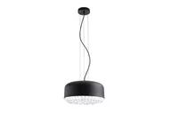 Lampy sufitowe - Azzardo Lampa wisząca Tarant 35 styl glamour metal kryształ czarny AZ3163 - miniaturka - grafika 1