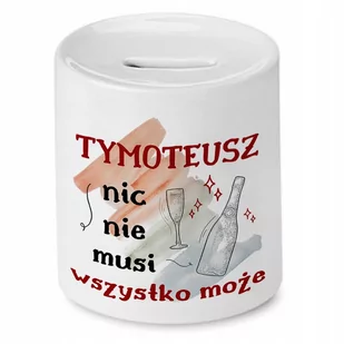 Skarbonka dla Tymoteusza na Urodziny Prezent z Nadrukiem ze Zdjęciem - Skarbonki - miniaturka - grafika 1