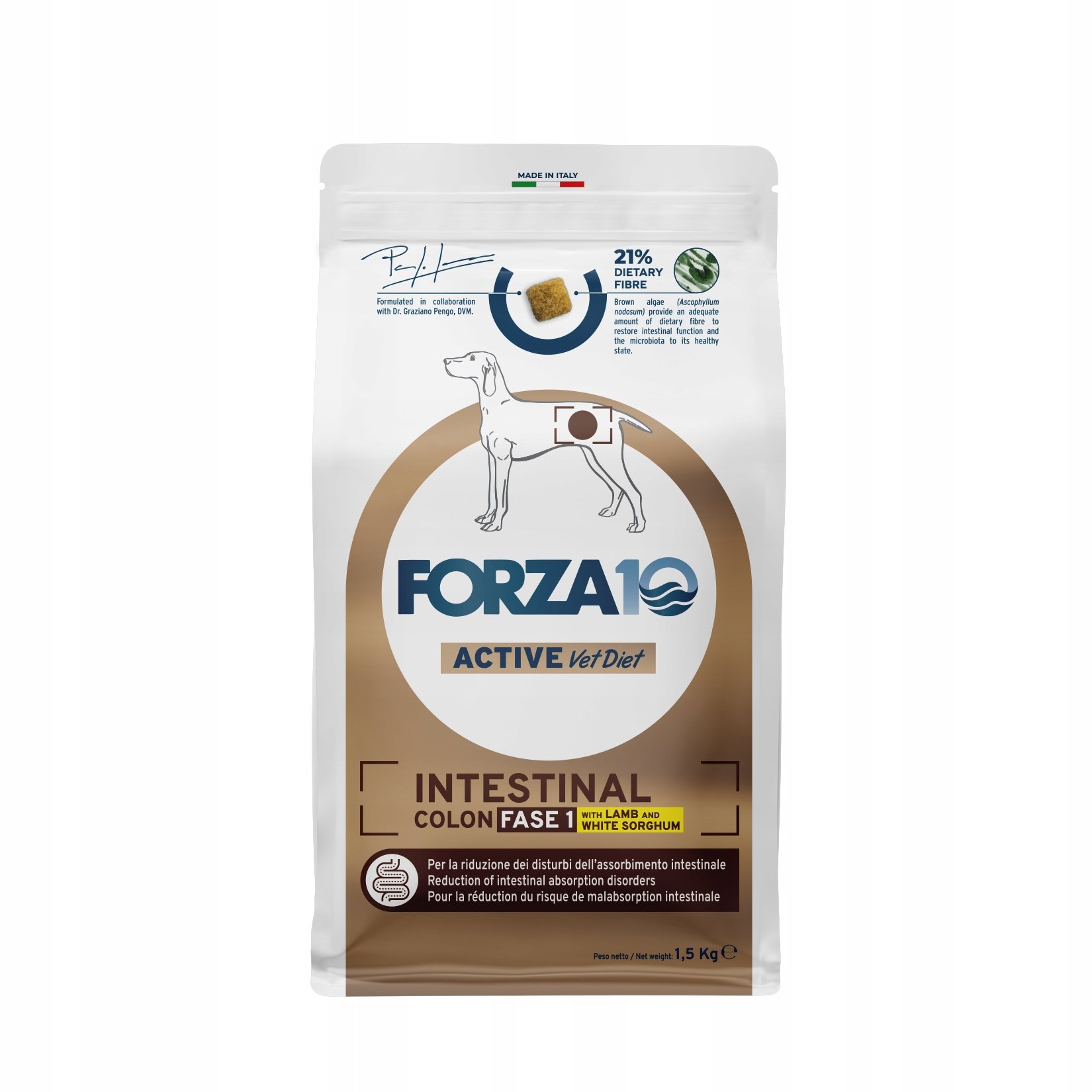 Forza10 Intestinal Colon Fase 1 z jagnięciną i sorgo dla psa 1,5kg