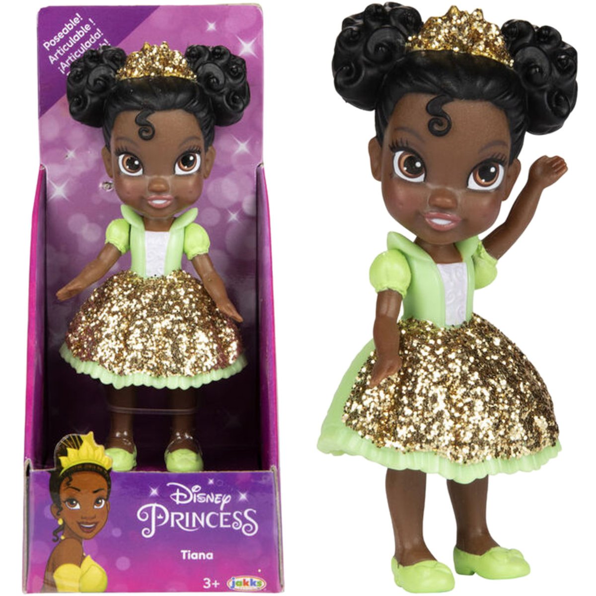 DISNEY PRINCESS KSIĘŻNICZKA JAKKS PACIFIC ORYGINALNA MINI FIGURKA TIANA