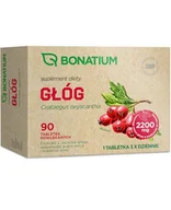 Suplementy naturalne - Bonatium Głóg 90 tabletek powlekanych - miniaturka - grafika 1