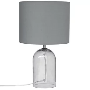 Beliani Lampa stołowa szkło przezroczyste/szara 44 cm DEVOLL - Lampy stojące - miniaturka - grafika 1