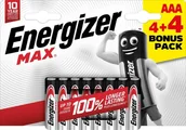 Baterie i akcesoria - Energizer Energizer LR03/8 Max AAA 4+4 zdarma - miniaturka - grafika 1