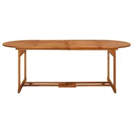 Stoły ogrodowe - vidaXL Ogrodowy stół jadalniany, 220x90x75 cm, lite drewno akacjowe - miniaturka - grafika 1